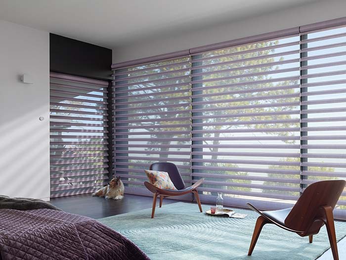 Pirouette® Window Shadings Fabric: Satin in Amethyst